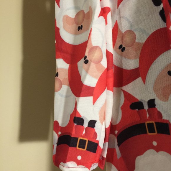 MISSLOOK Tunic Top M/L Holiday Santa Claus Chr… - Picture 9 of 16